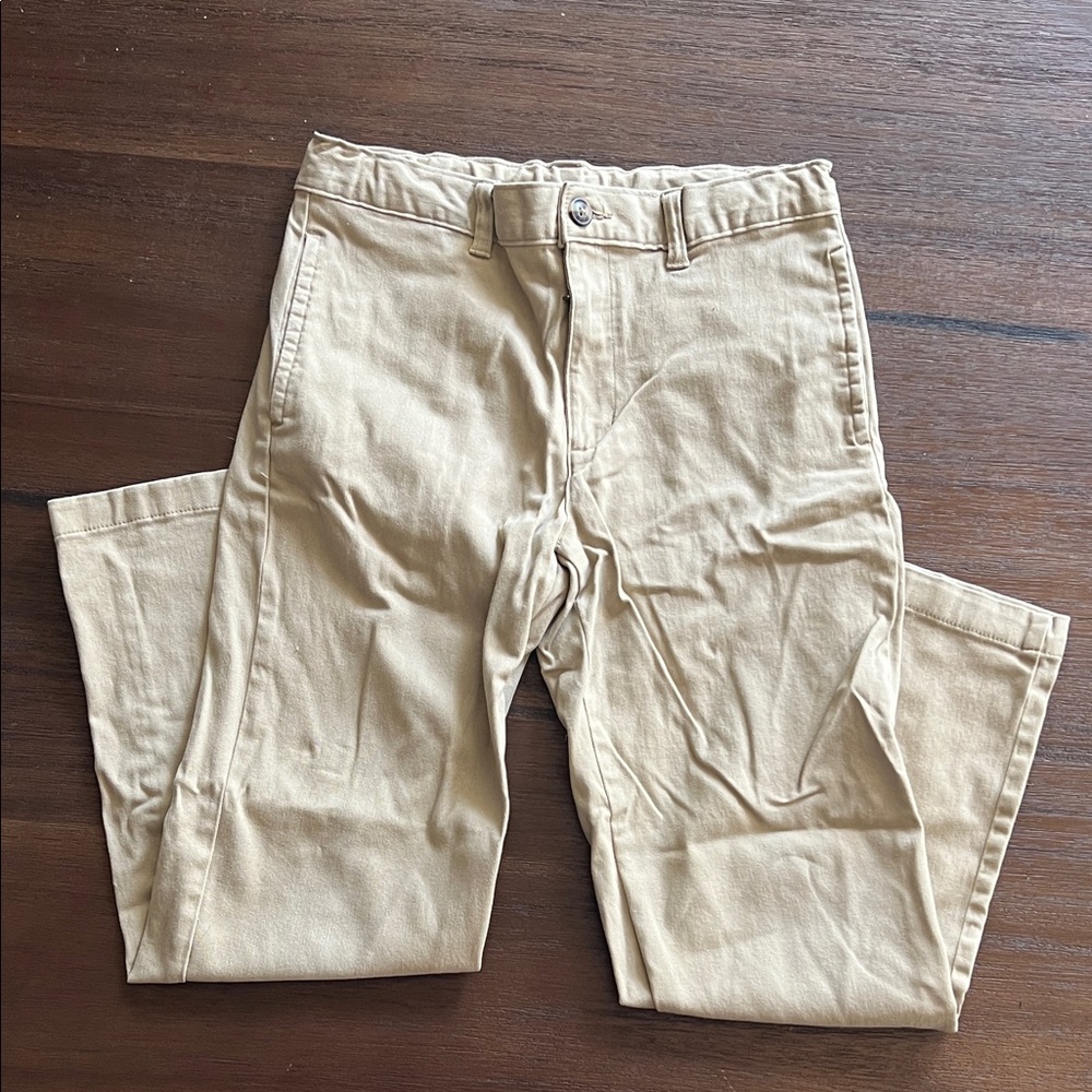 Sz 12, never worn, like new Khaki Chinos, inside adjustment waistband.